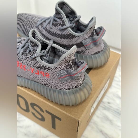 Authentic YEEZY Boost 350 V2 grey borang dgsorg AH2203 men US 6 female - Picture 7 of 15